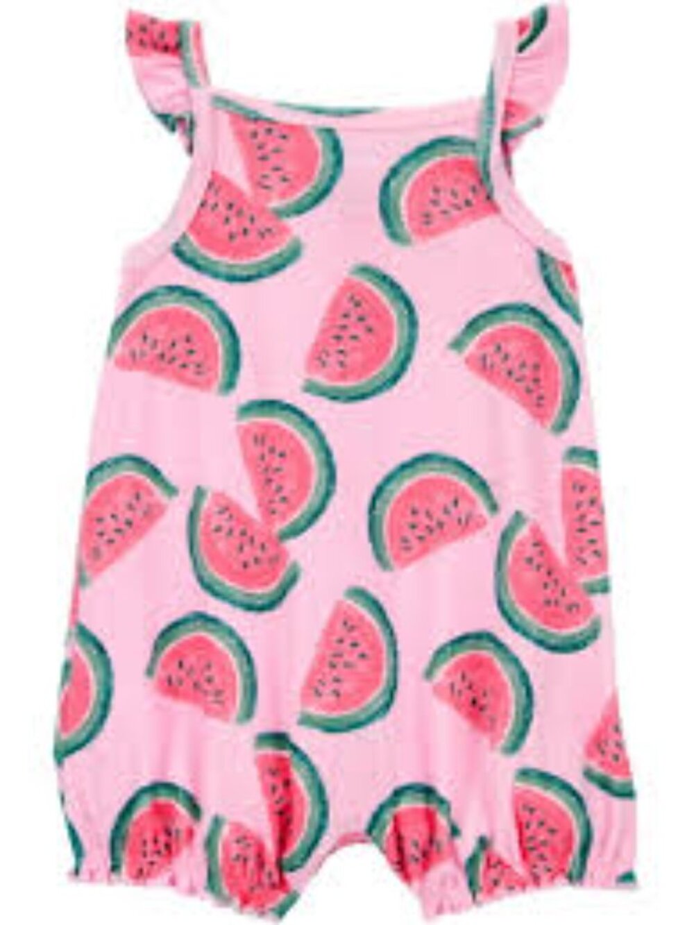 Carter's Child of Mine Baby Girl Watermelon Romper Size 0-3 Months